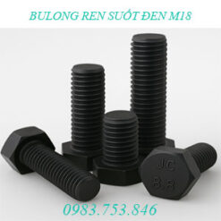 Bulong liên kết ren suốt đen M18