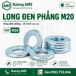 Long đen phẳng M20